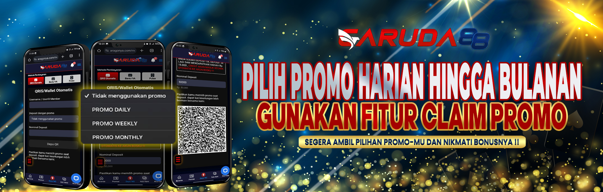 BONUS HARIAN HINGGA BULANAN