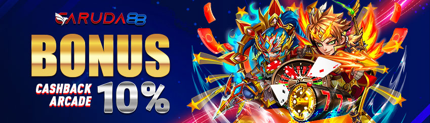 BONUS CASHBACK MINGGUAN ARCADE 10%	